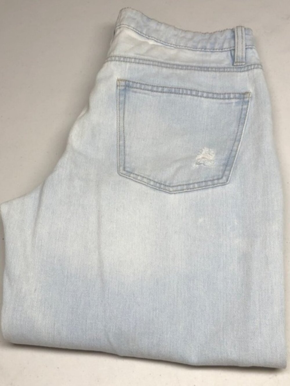 REFUGE DENIM FACTORY DISTRESS SKATER WIDE LEG JEANS 5/28x30 ⭐️